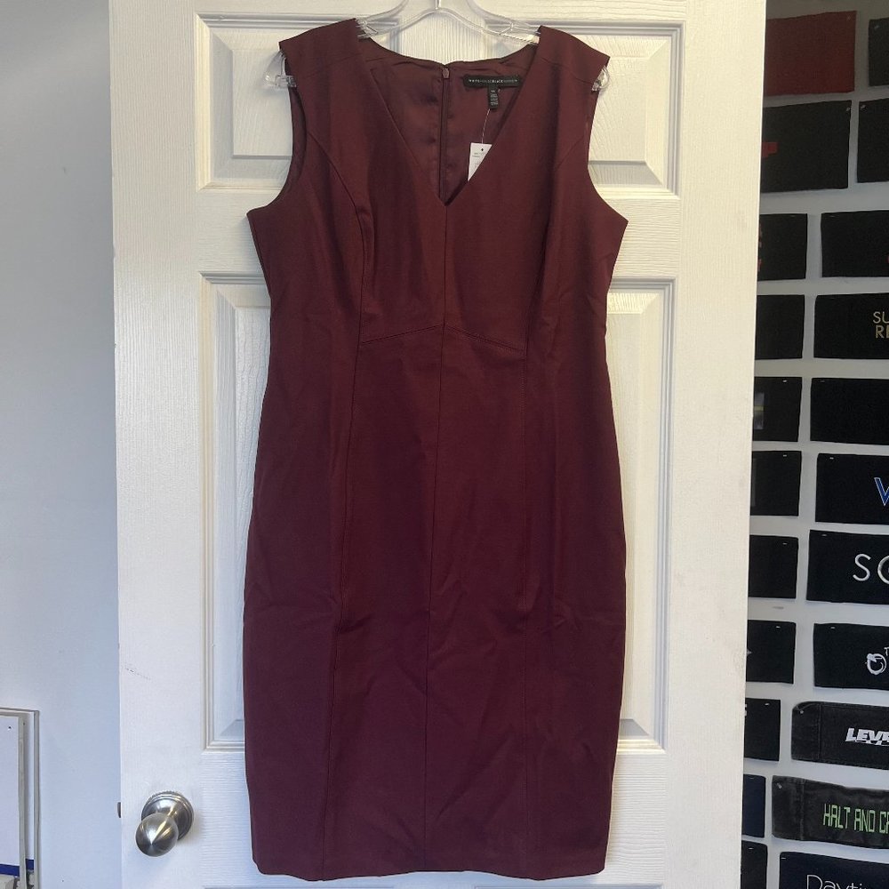 White House Black Market Sheath Dress - Size: 14